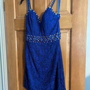 Women's dress blue sequence size 6